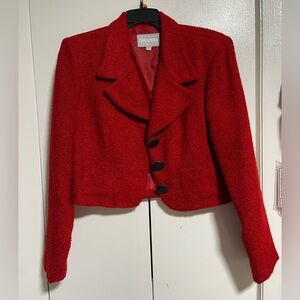 Silver Jeans Women's Classic Short Red Blazer